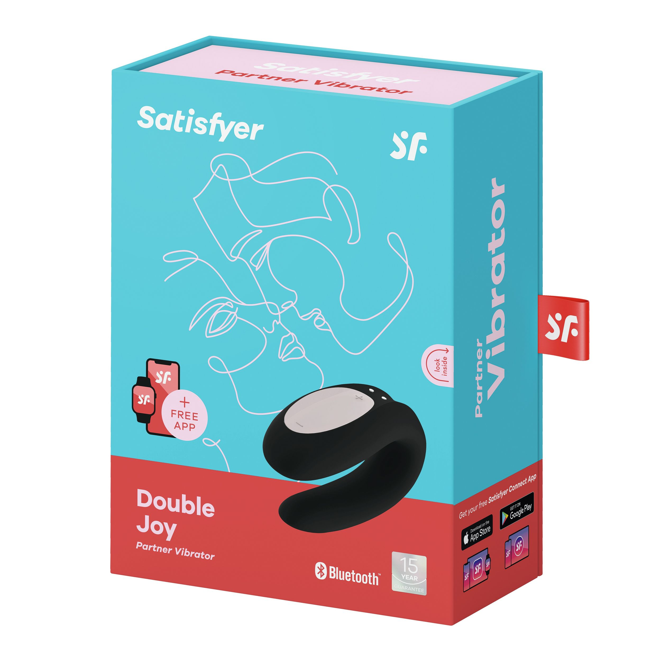 SATISFYER Satisfyer Double Joy Paarvibrator paarvibratoren - Schwarz