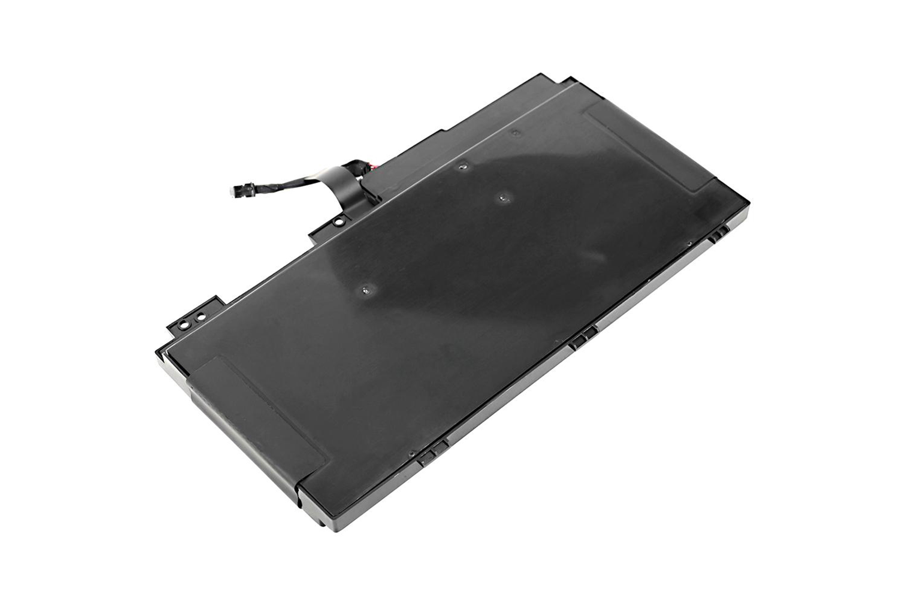 Componente nero per laptop con cavo, su sfondo bianco.