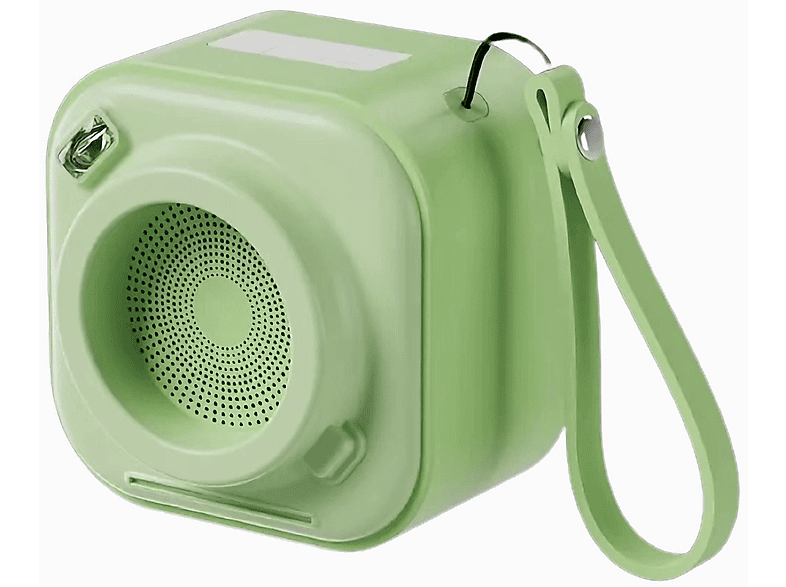 BRIGHTAKE Tragbarer Bluetooth-Lautsprecher - Lautstarker Klang in schönem kameraförmigen Design Bluetooth box, Green