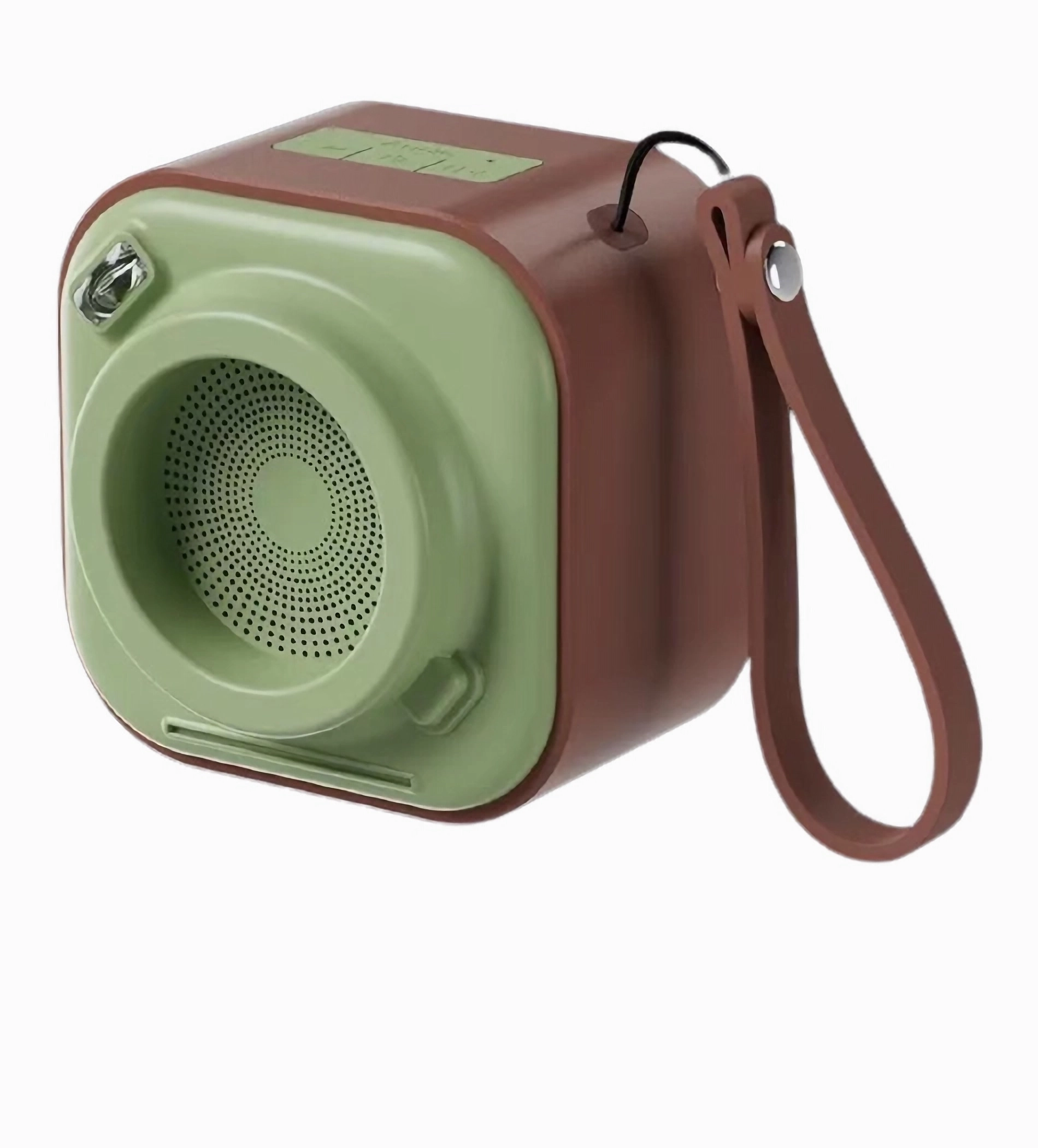 BRIGHTAKE Tragbarer Bluetooth-Lautsprecher - Klang Bluetooth Lautstarker kameraförmigen Design Brown,green box, in schönem