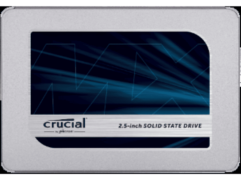 CRUCIAL CT500MX500SSD1 MX500 500GB SATA 2.5” SSD 7mm mit 9.5mm Adapter (internes SATA Solid State Drive), 500 GB, SSD, 2,5 Zoll, intern