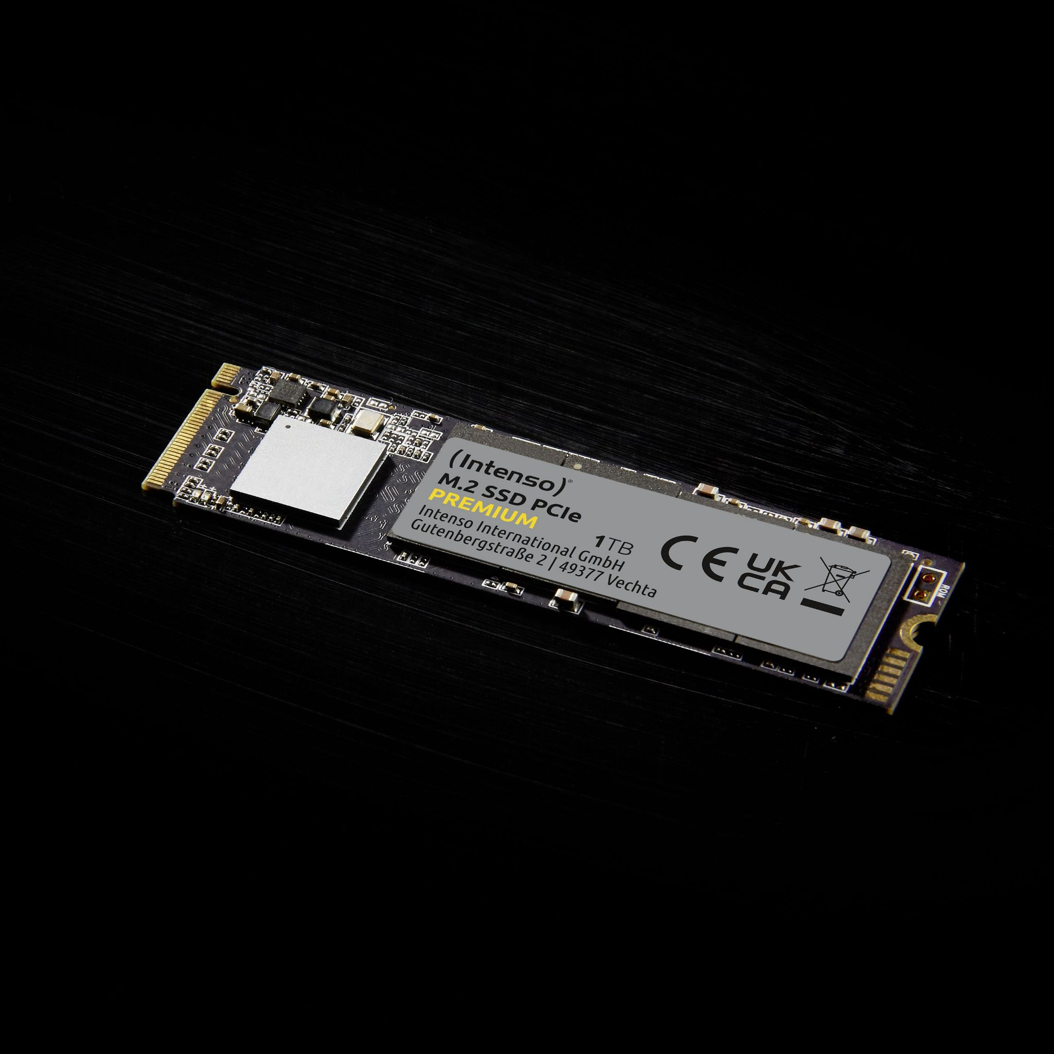 SSD, Premium - 1TB INTENSO PCIe M.2 - intern, Gen.3x4 TB, 1.3), (SSD NVMe Intenso 2280 intern 1
