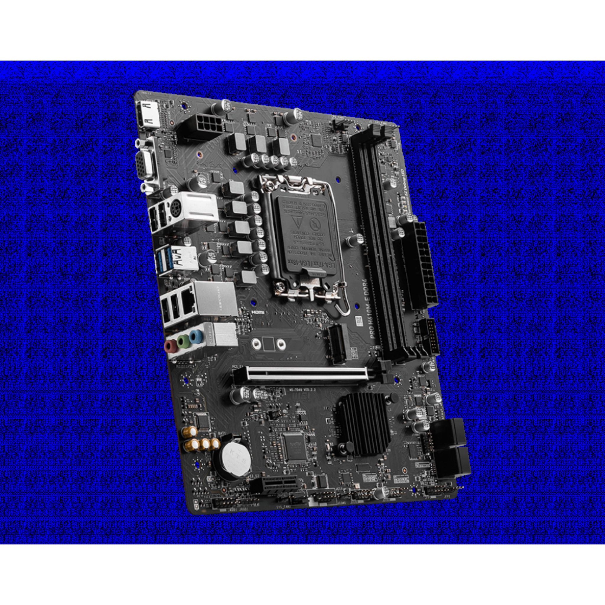 H610M-E MSI silber Mainboards PRO DDR4 schwarz;