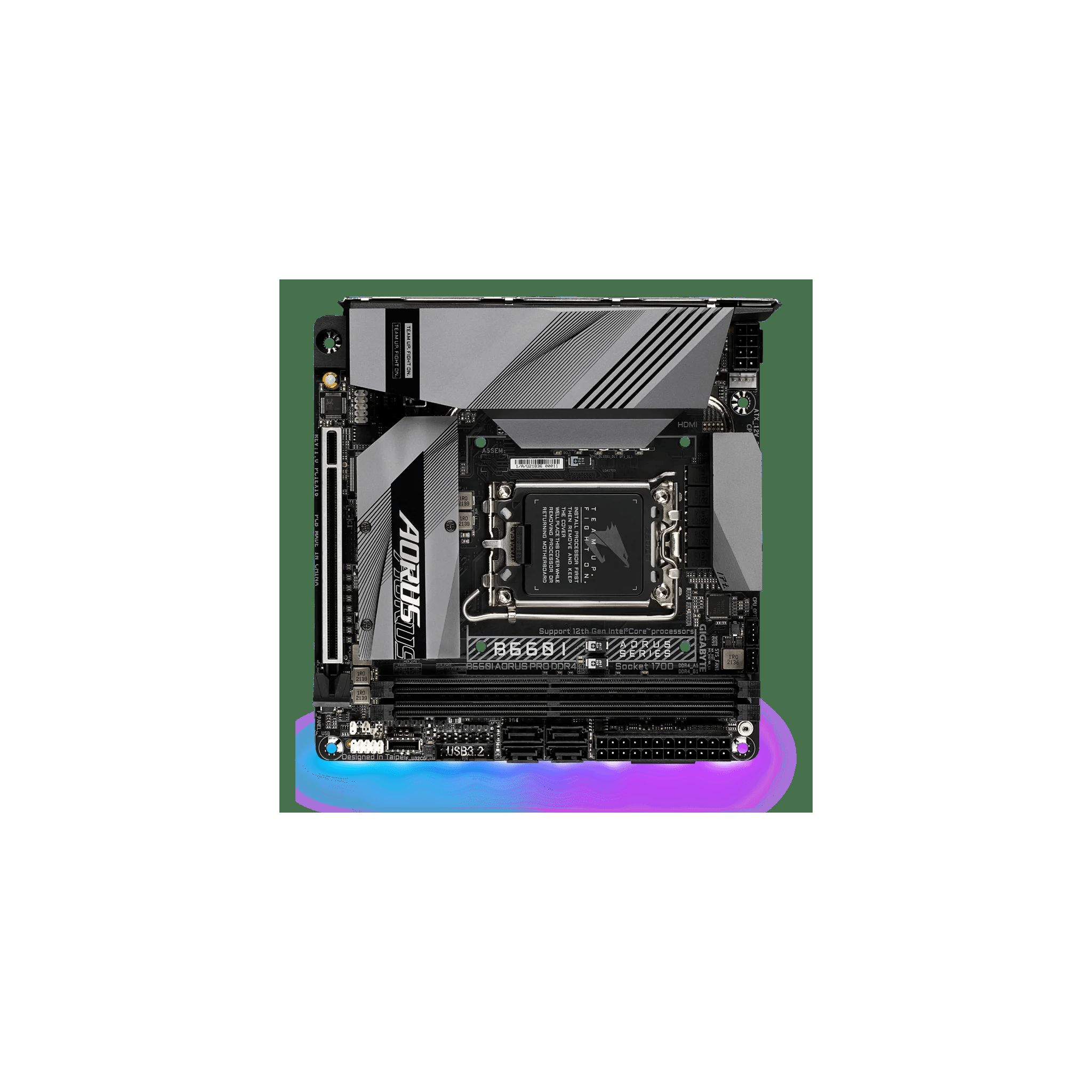 schwarz GIGABYTE PRO AORUS B660I Mainboards DDR4