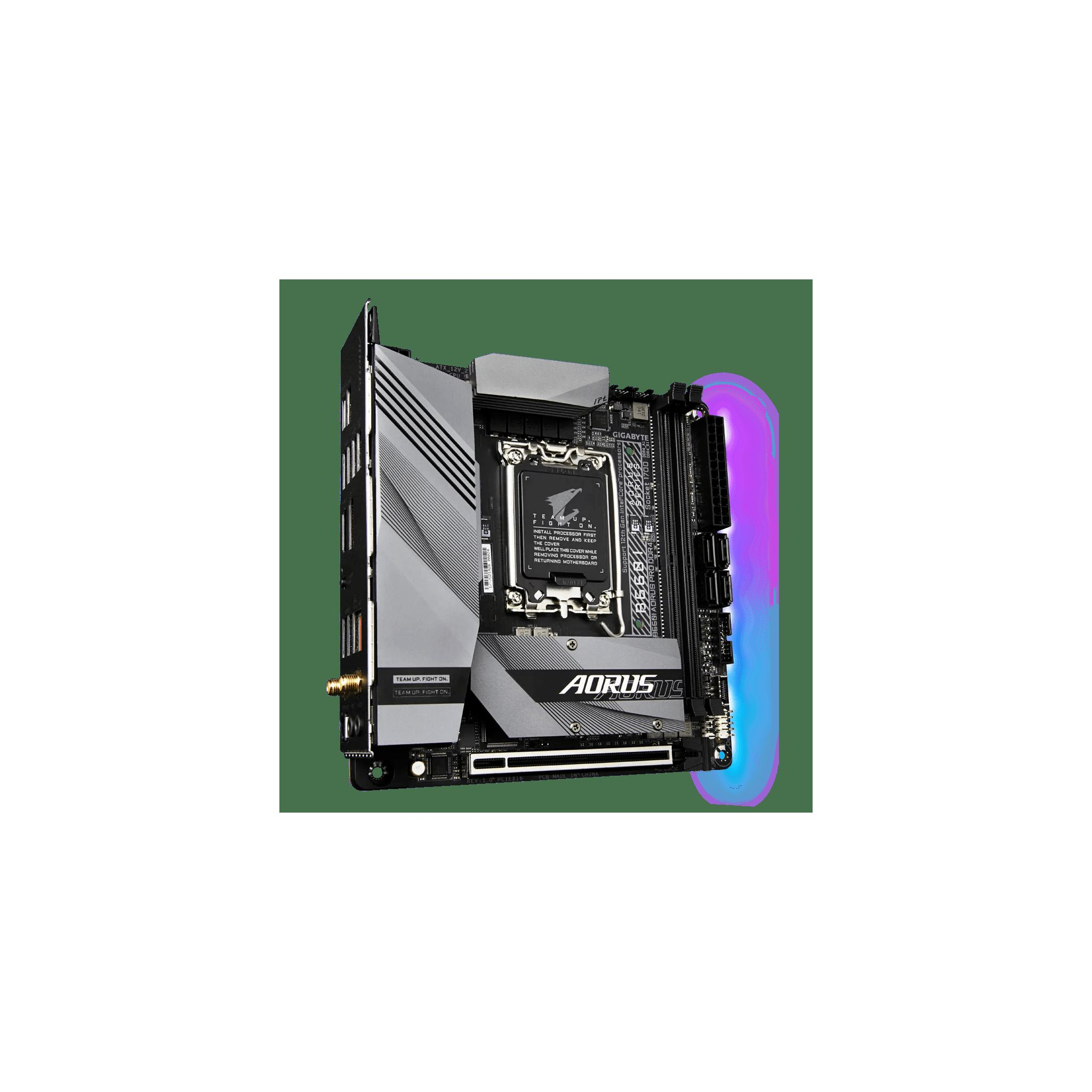 schwarz GIGABYTE PRO AORUS B660I Mainboards DDR4