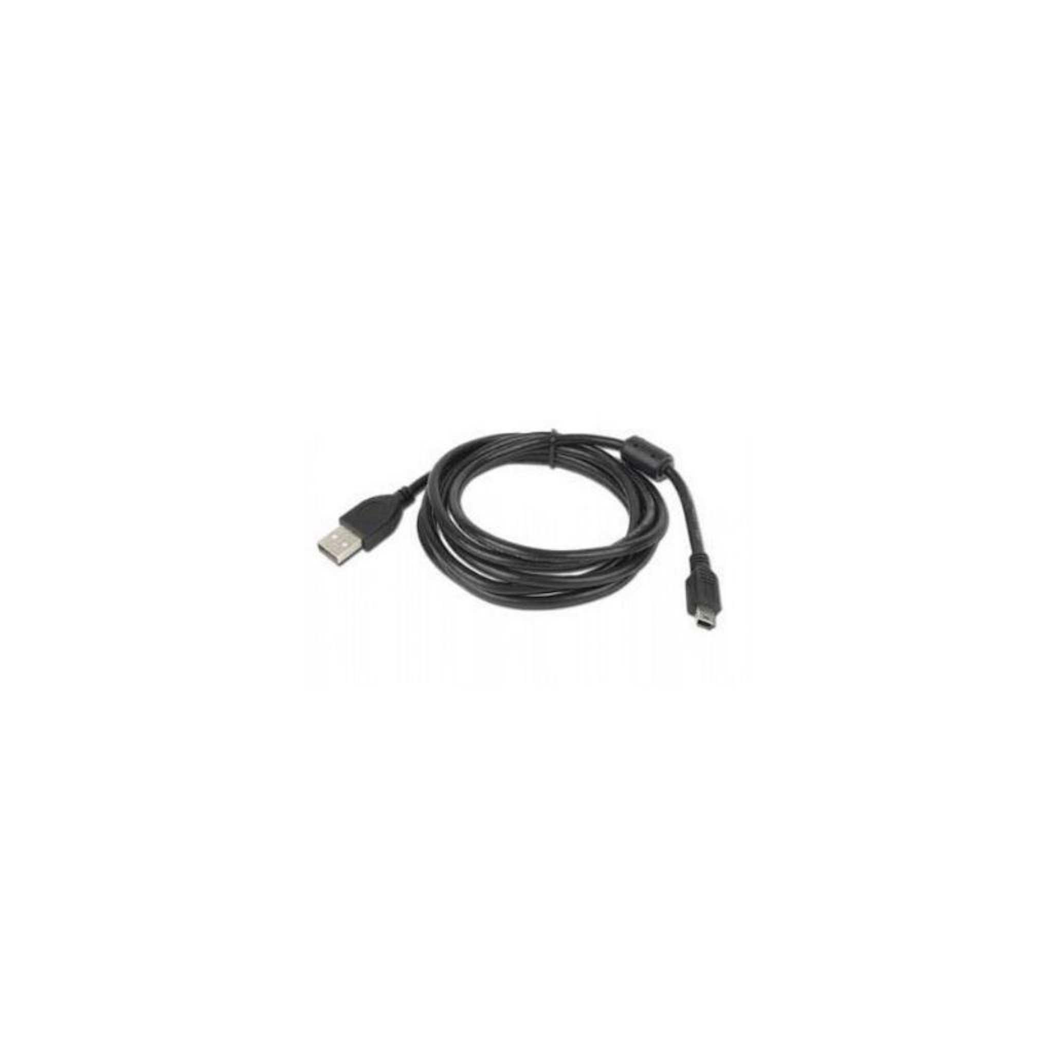 Un câble USB noir avec un connecteur USB-A et micro-USB.