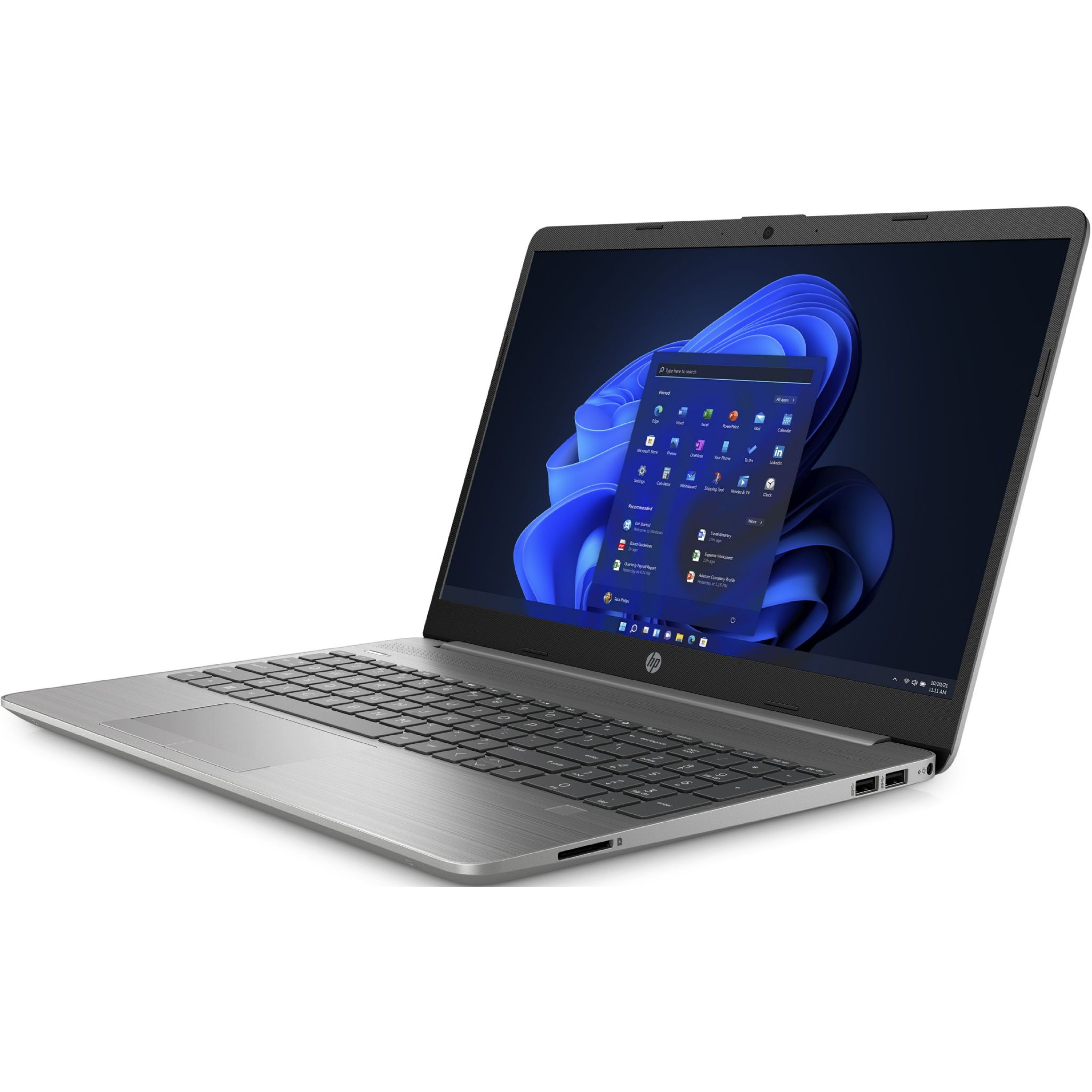 HP 5Y439EA, Notebook Celeron® GB GB Prozessor, mit Display, 8 256 Silber Intel® Zoll 15,6 SSD, RAM