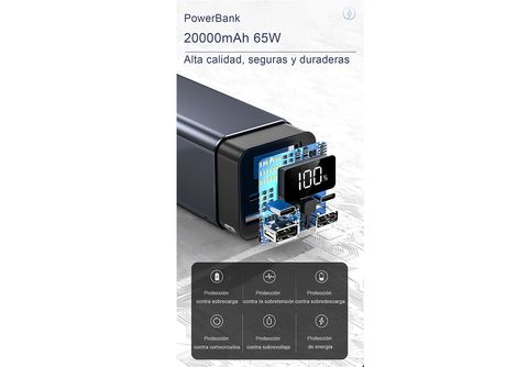 Powerbank - Cargador solar con 2 puertos de salida y 1 de entrada SYNTEK,  3, Naranja