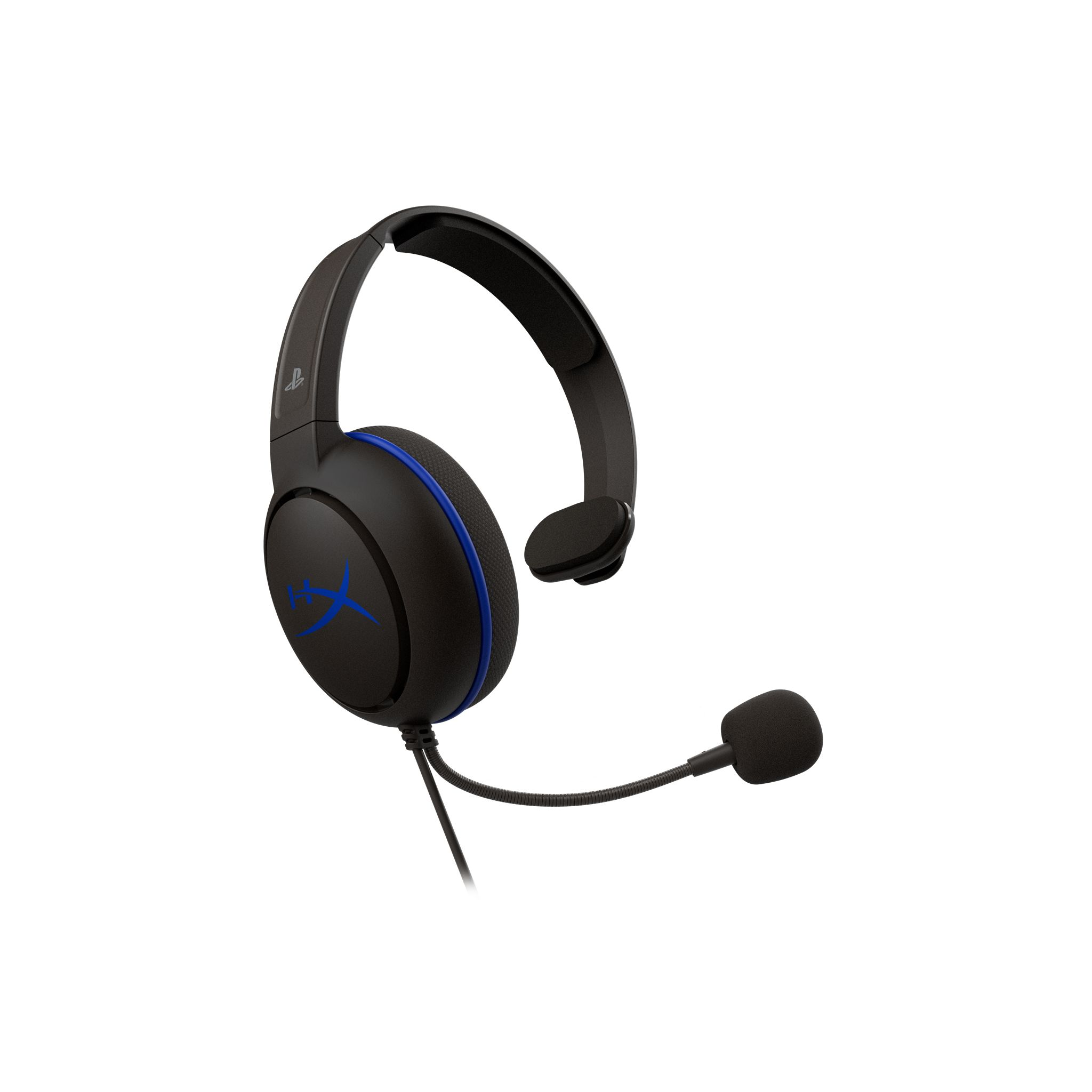 CLOUD PS4, Headset Over-ear Schwarz HEADSET HX-HSCCHS-BK/EM CHAT HYPERX