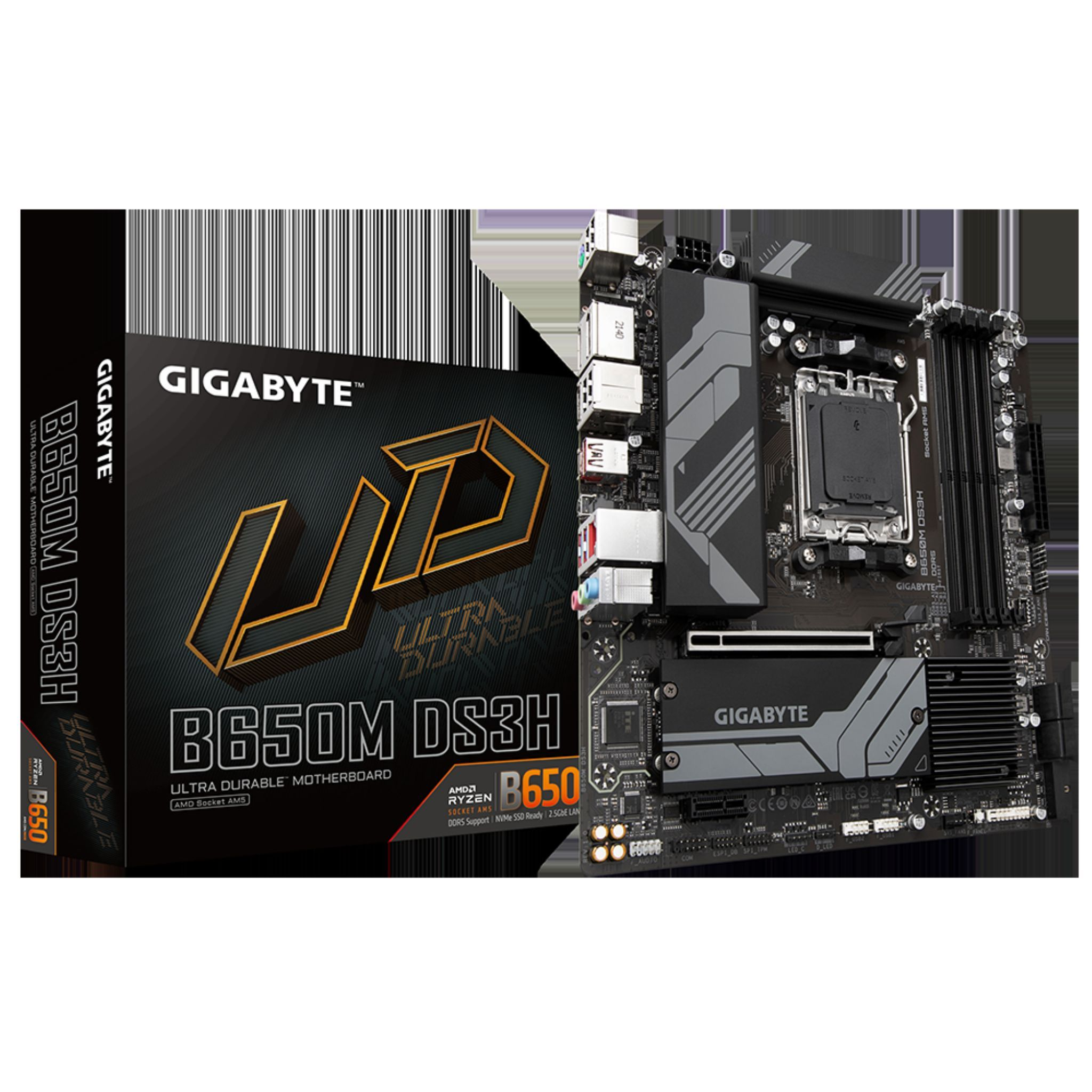 GIGABYTE B650M DS3H Mainboards schwarz