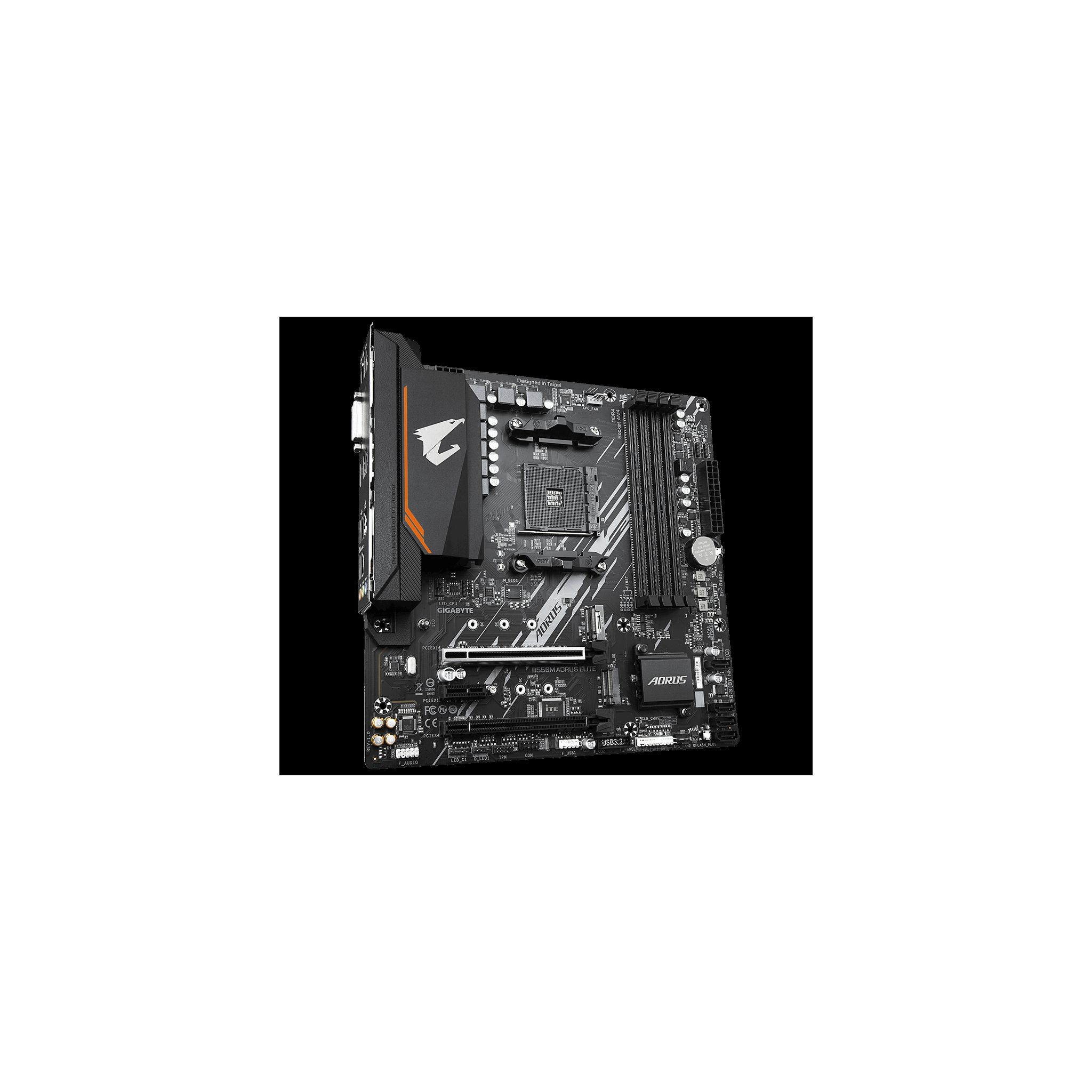 Mainboards ELITE GIGABYTE AORUS schwarz B550M