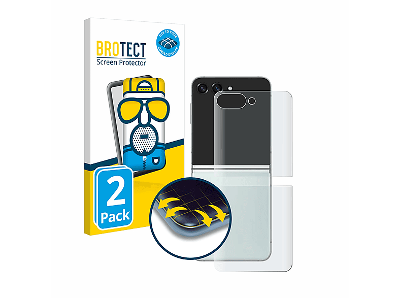 Galaxy Flip BROTECT Schutzfolie(für Flex 3D 2x Z Full-Cover 5) Curved matt Samsung