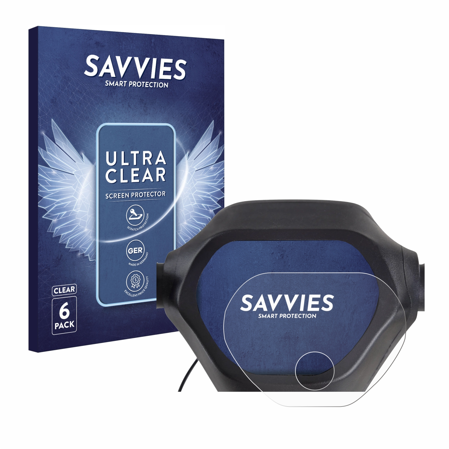 SAVVIES 6x klare Schutzfolie(für Epowerfun ePF-2)