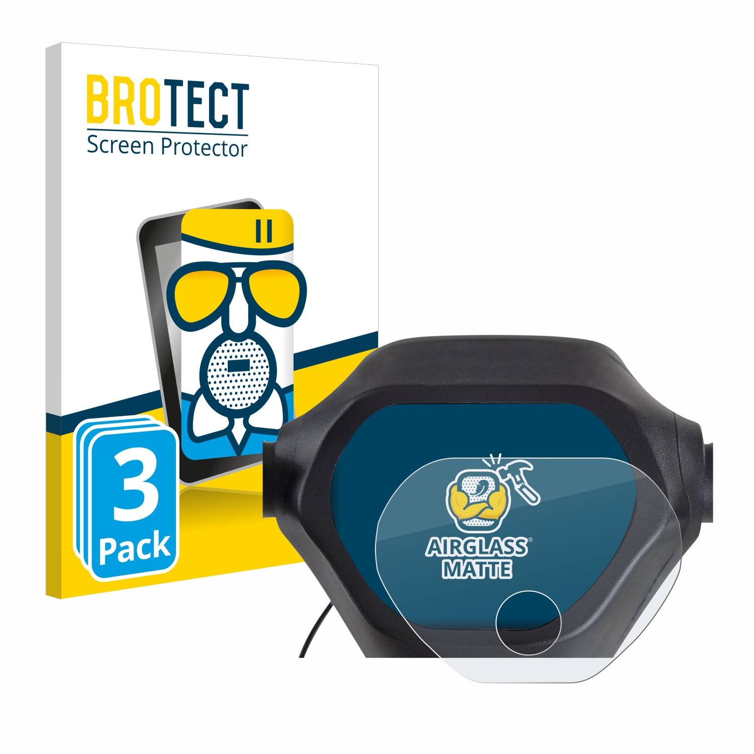 BROTECT 3x ePF-2) Schutzfolie(für Epowerfun matte Airglass