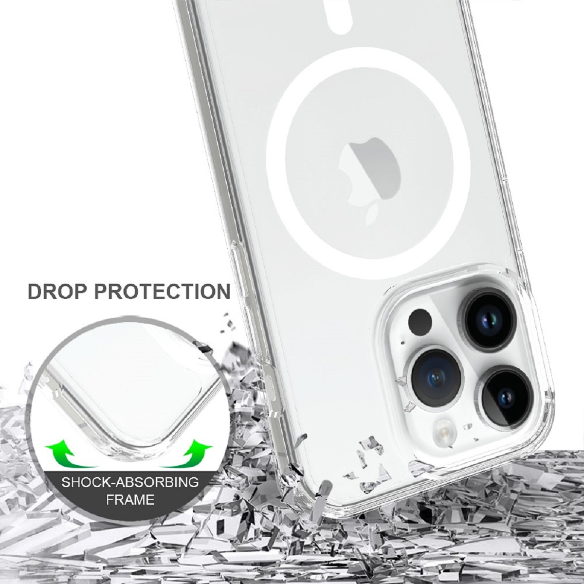 Pro, BERLIN Clear transparent iPhone Backcover, Pankow MagSafe, 15 Apple, JT