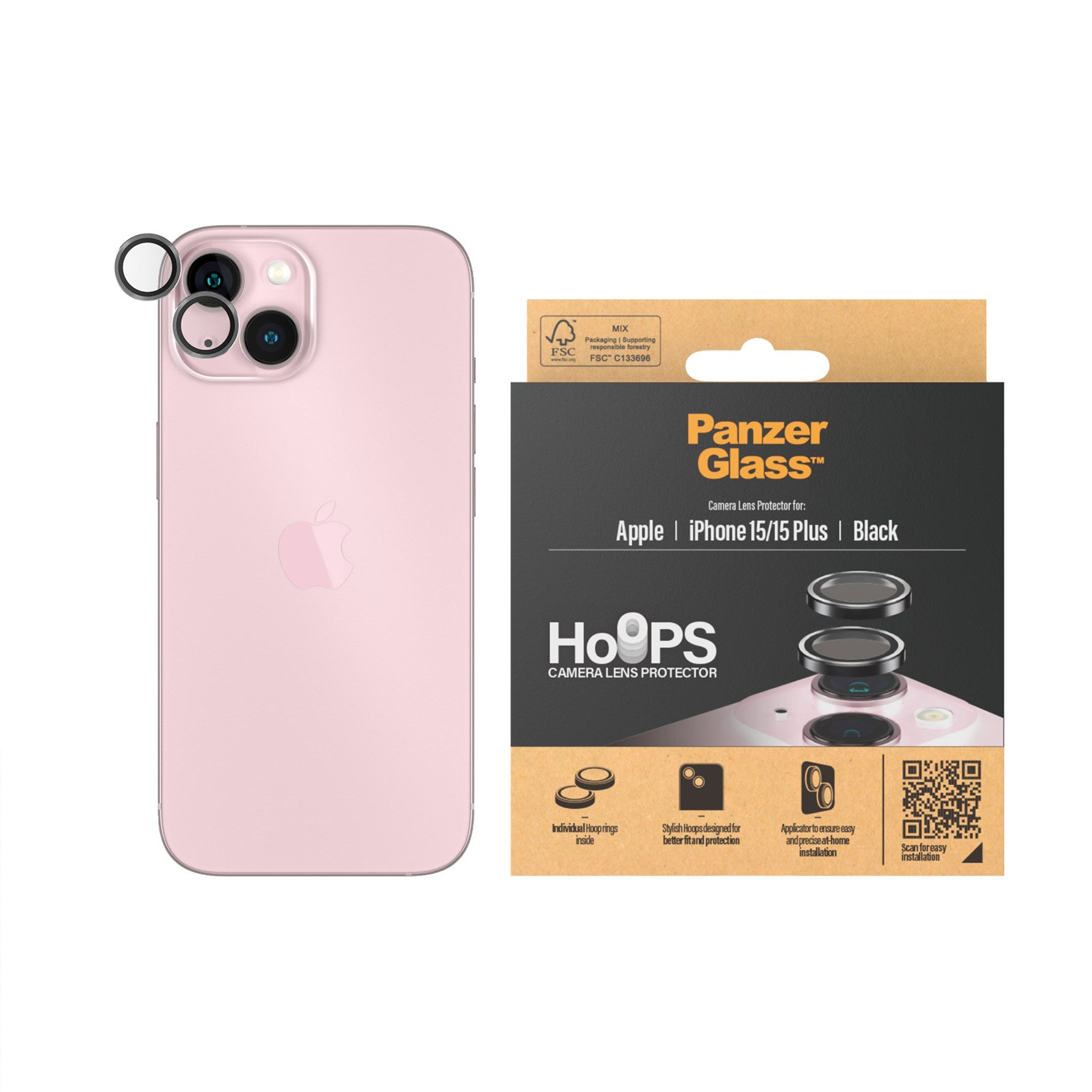 PANZERGLASS Hoops iPhone Kameraschutz(für 15 15 Plus) Apple 