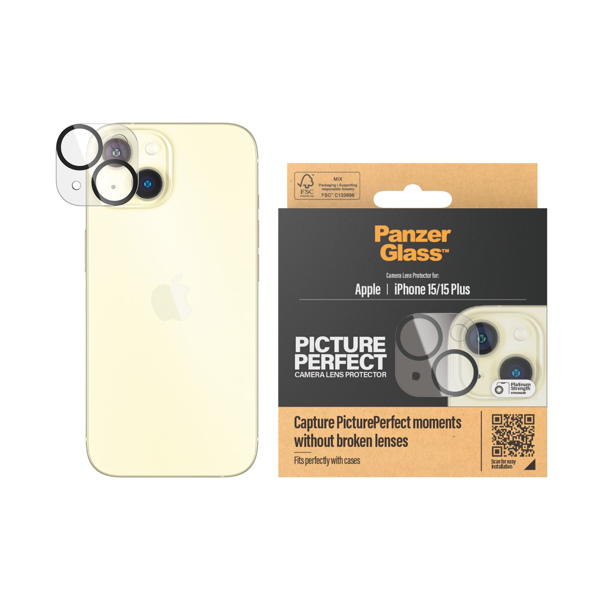 15 iPhone | Kameraschutz(für PicturePerfect Plus) 15 Apple PANZERGLASS