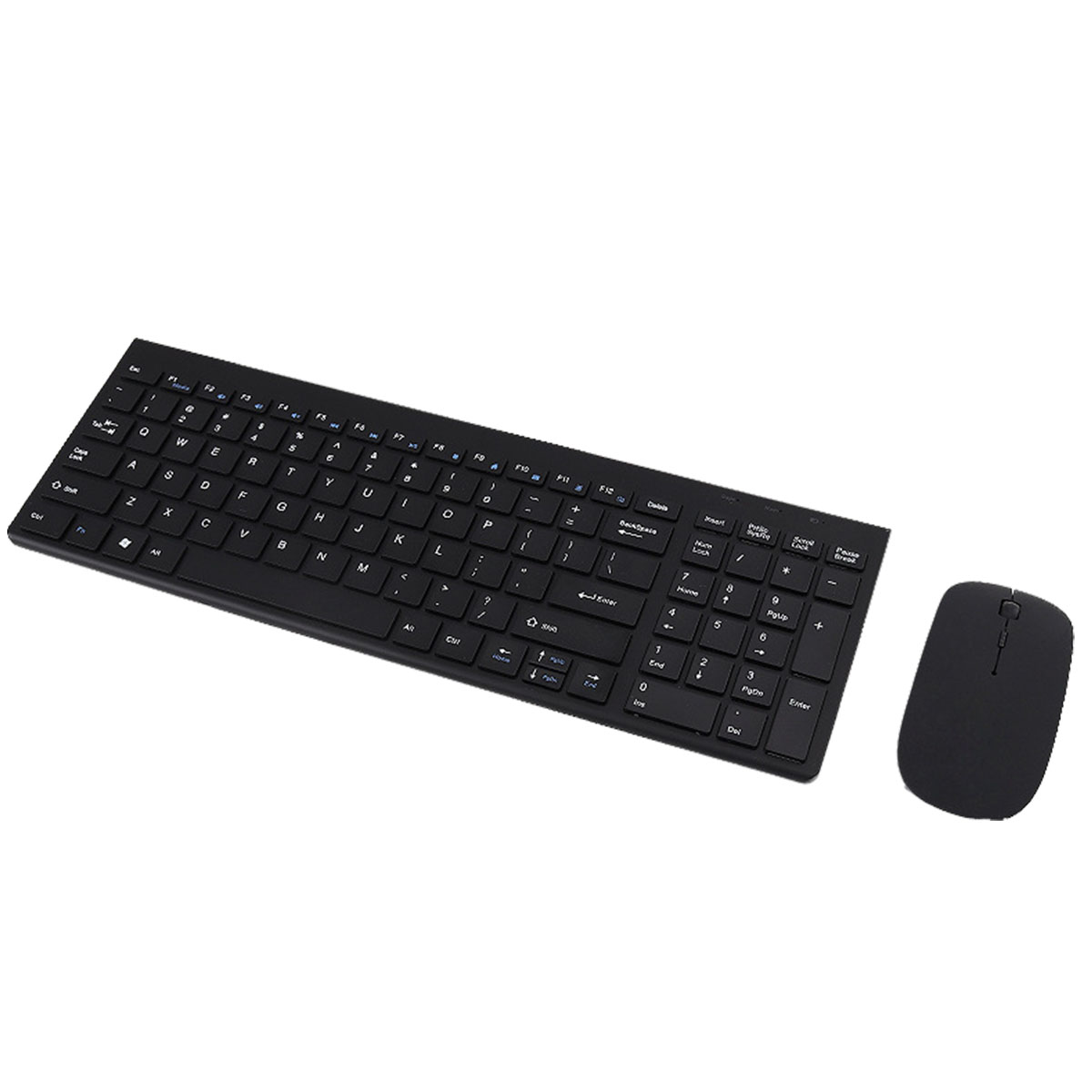 BRIGHTAKE Wireless Tastatur Lange Akkulaufzeit und Tragbar Maus, Wasserdicht, Schwarz Tastatur