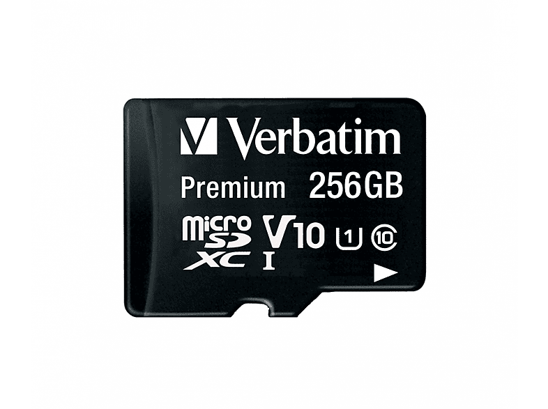 VERBATIM 44087, Micro-SD, Micro-SDHC, SDHC, SDXC, Micro-SDXC, SD Speicherkarte, 256 GB, 90 MB/s