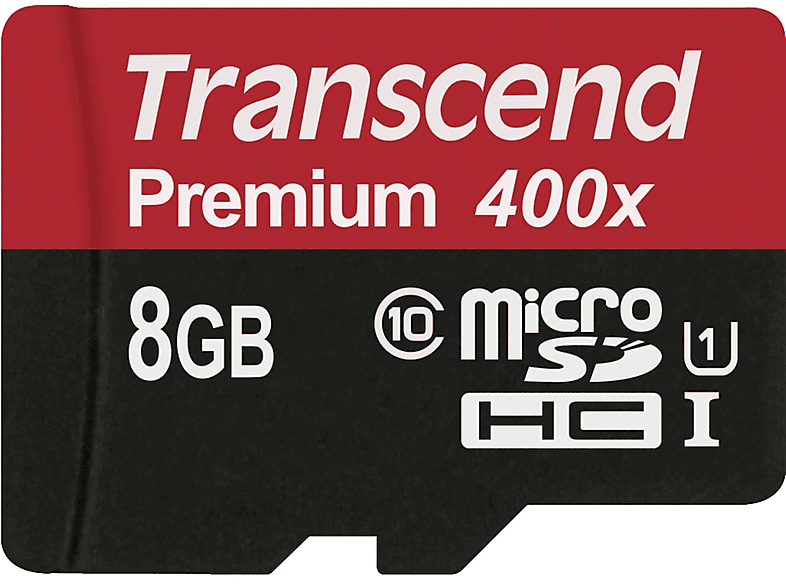 TRANSCEND m0000E1NZQ, Micro-SD, Micro-SDHC, SDHC, Speicherkarte, 8 GB, MB/s SD 10