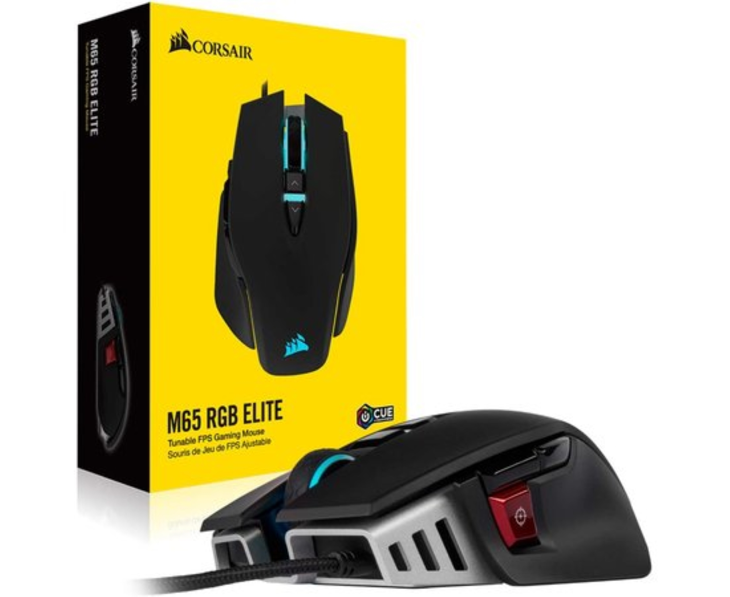 Schwarz Elite Maus, M65 RGB CORSAIR