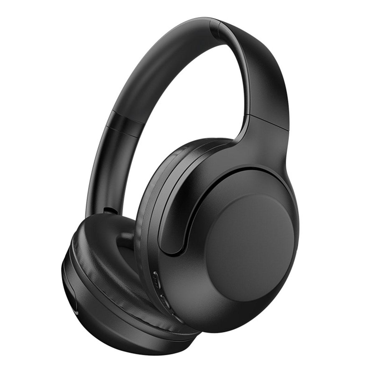 BRIGHTAKE Stille Musikbegleiter: Bluetooth Over-ear Akku, Stereo-Sound, Schwarz Geräuschunterdrückung, 8h Kopfhörer Anruffunktion
