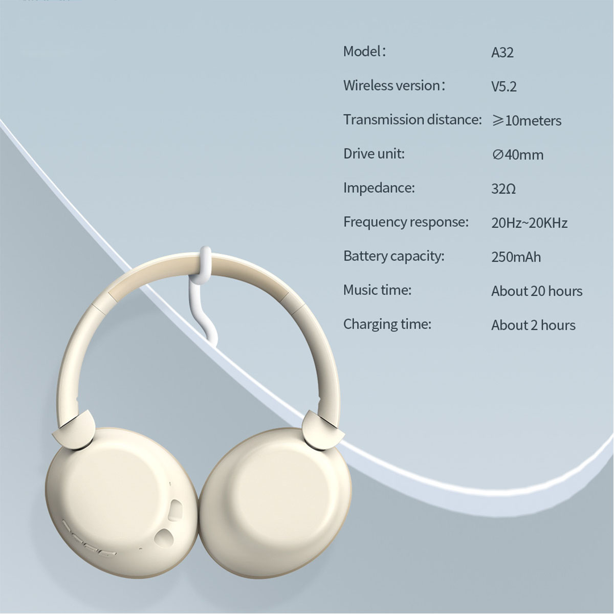 Geräuschunterdrückung, 9h BRIGHTAKE Bluetooth Sound, Over-ear Black dynamischer nahtlose Akku, Akustik-Elite: headphones Konnektivität,