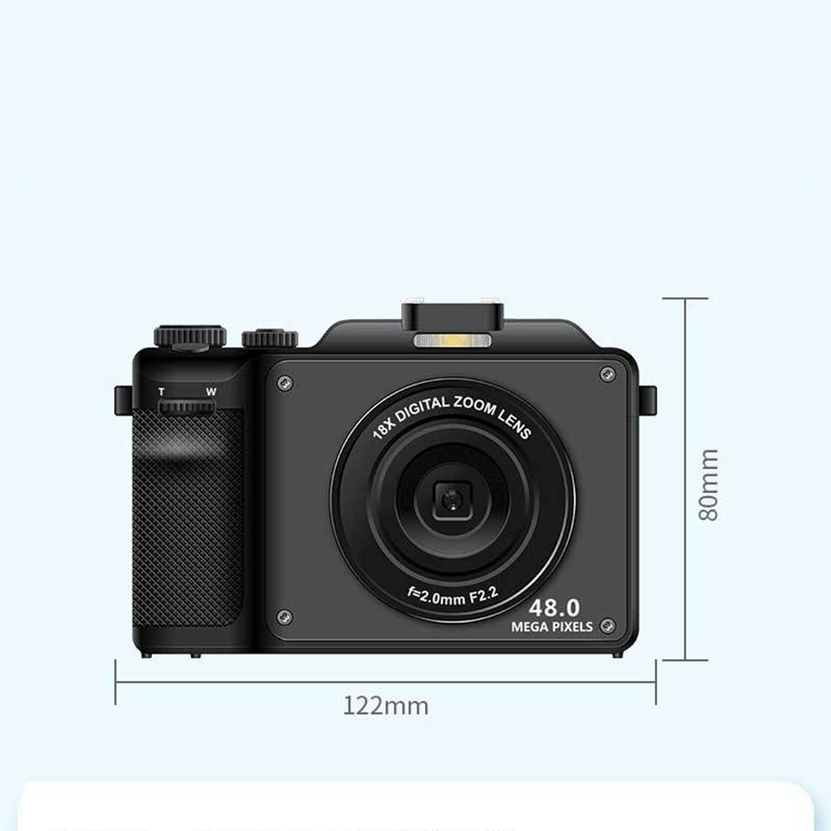 BRIGHTAKE Kamera - ultrahohe Auflösung, professionelle vielseitige tragbar, leicht Grau- Kamera, Funktionen und Digitalkamera