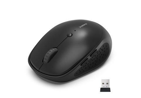 Bluetooth SATURN Maus DPI,Ergonomische 5.0/3.0+2.4G), black einstellbar Maus, | Geräuschlose (Tri-Mode: 2,4G BT INATECK Kabellose