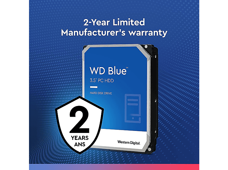 Disco duro HDD interno 4 TB | WESTERN DIGITAL WD40EZAX, Interno