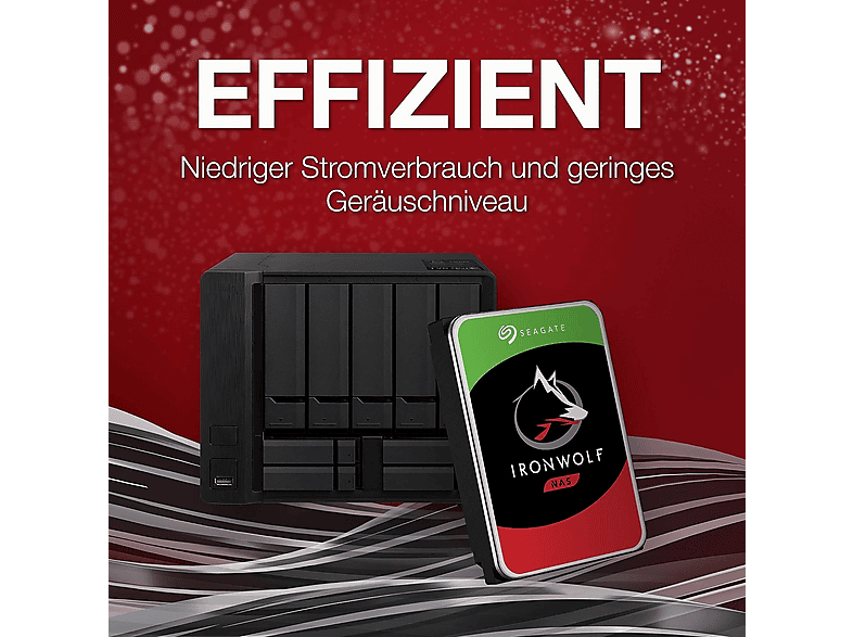 SEAGATE ST8000VN004 IRONWOLF 8TB (DS), 8 TB, HDD, 3,5 Zoll, intern