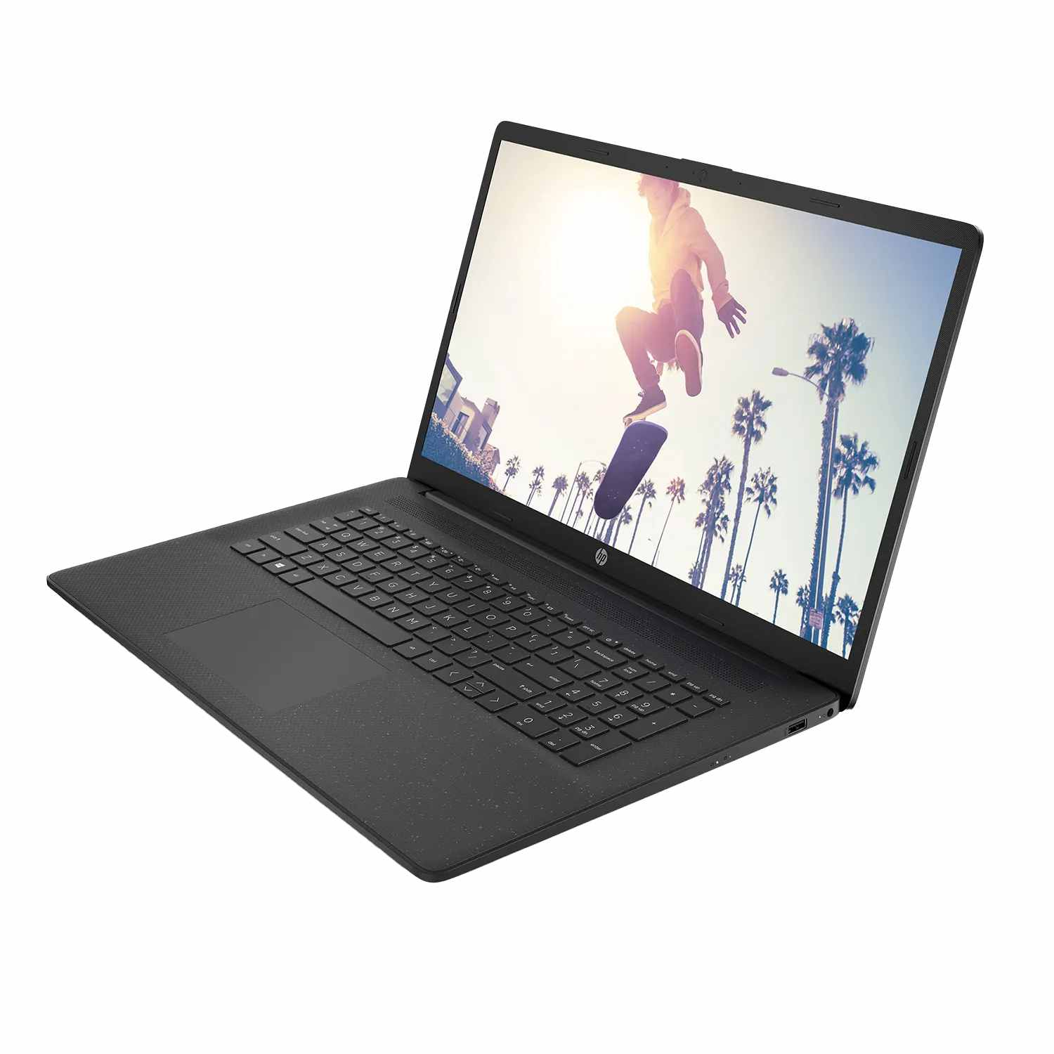 HP 17, 17,3 GB Notebook Office 2021 Black fertig RAM, 1000 eingerichtet, GB Pro, Zoll mit Jet Intel®, 32 SSD, Display