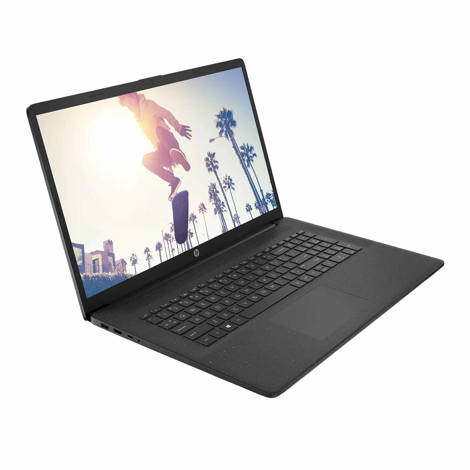 HP 17, fertig eingerichtet, GB Notebook 2021 Office mit GB Pro, Jet SSD, 8 1000 Intel®, Zoll 17,3 RAM, Black Display