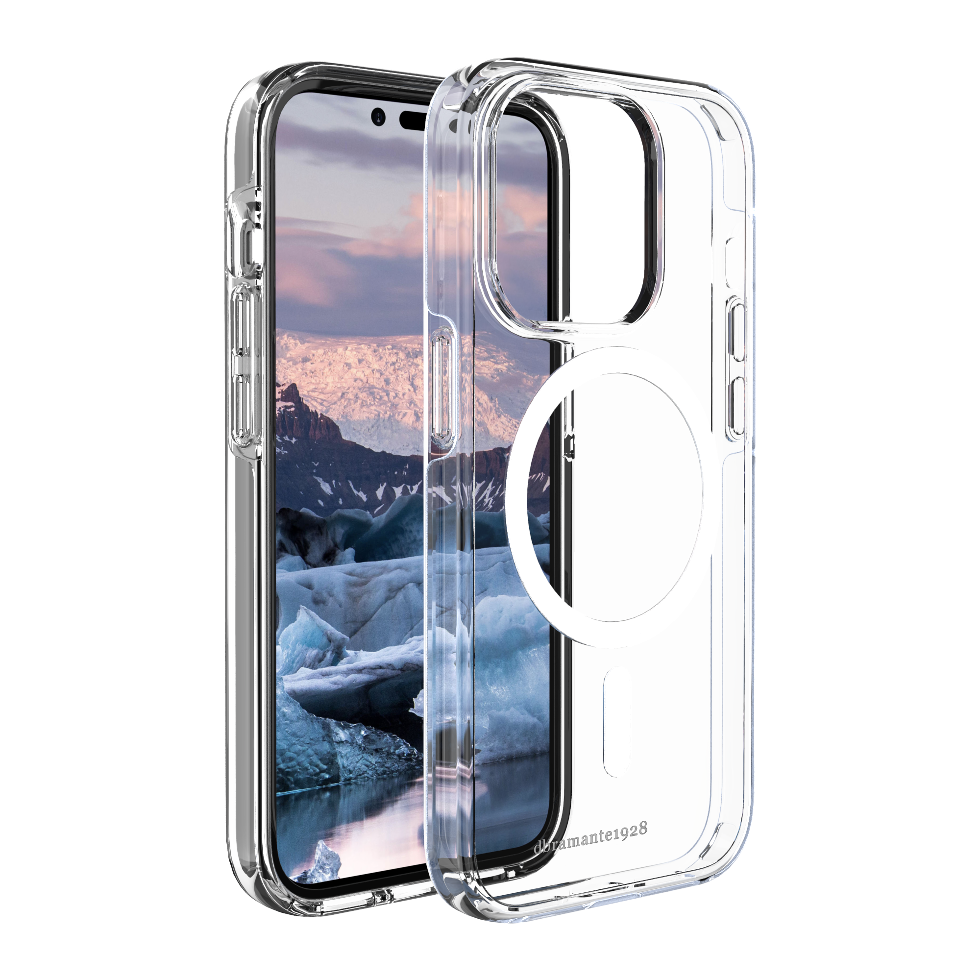 DBRAMANTE Iceland iPhone Pro MagSafe Transparent, Apple, Transparent 14 Pro, iPhone 14 Bumper, Pro