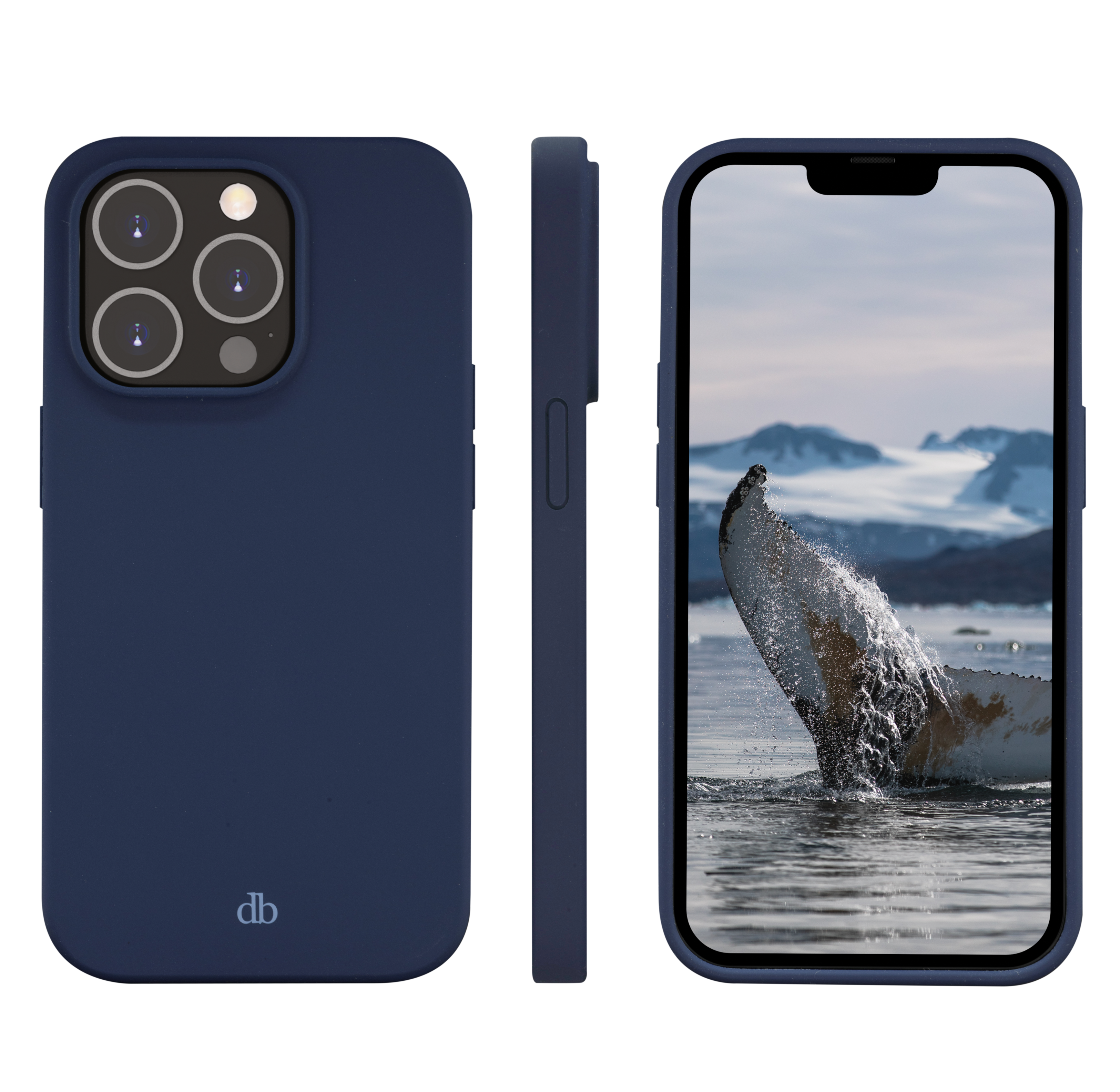 DBRAMANTE1928 Monaco pacific COVER per Apple iPhone 14 Pro, Blu