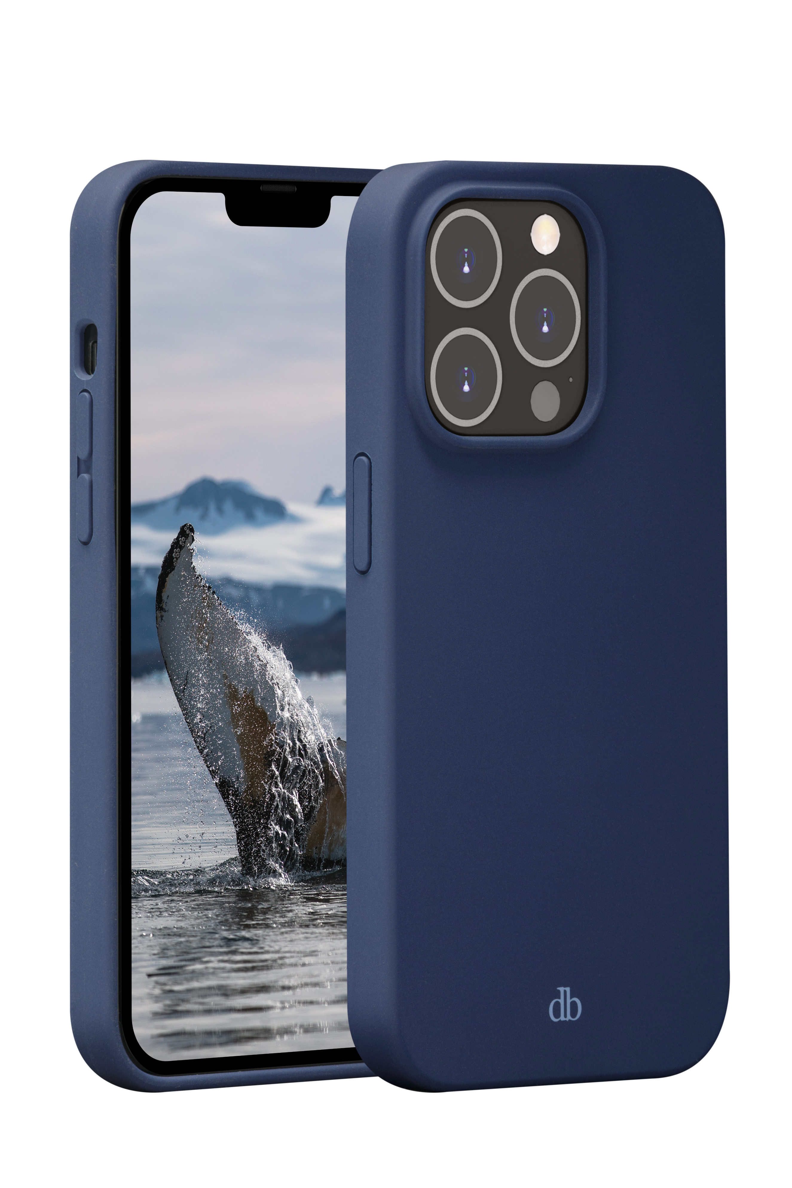 DBRAMANTE1928 Monaco pacific COVER per Apple iPhone 14 Pro, Blu