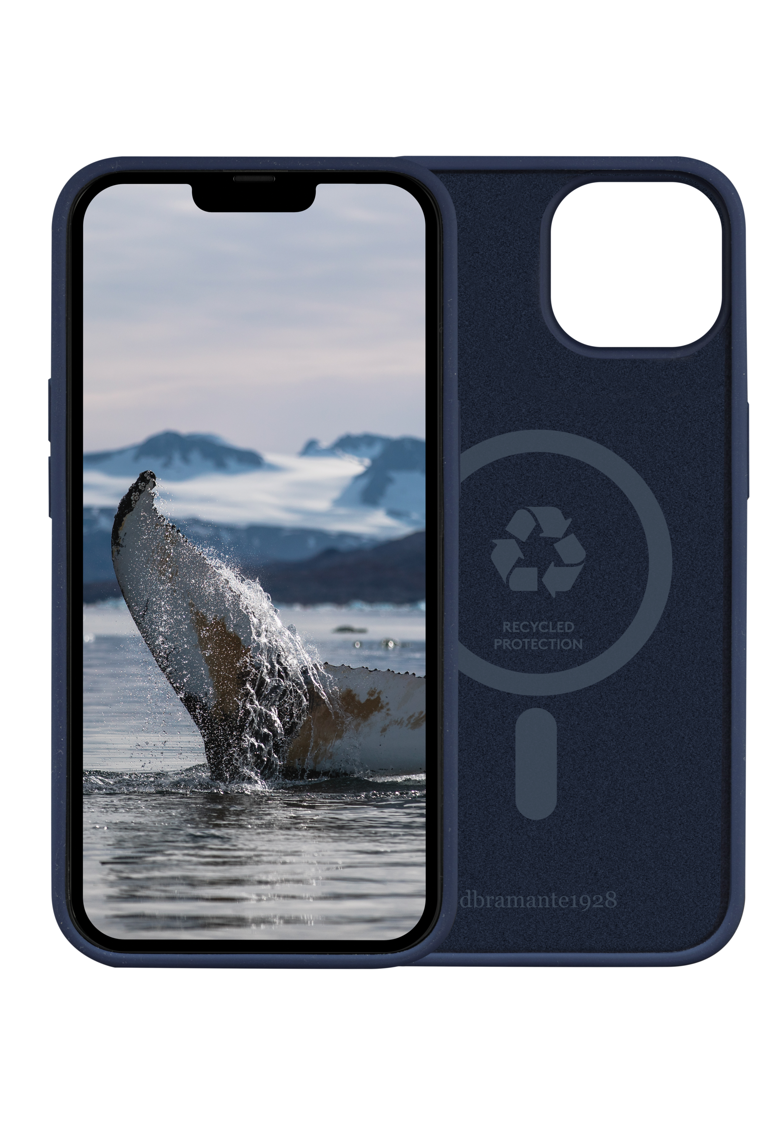 DBRAMANTE1928 Protettiva DBMO61PABL1640 Custodia per Apple iPhone 14, Blu