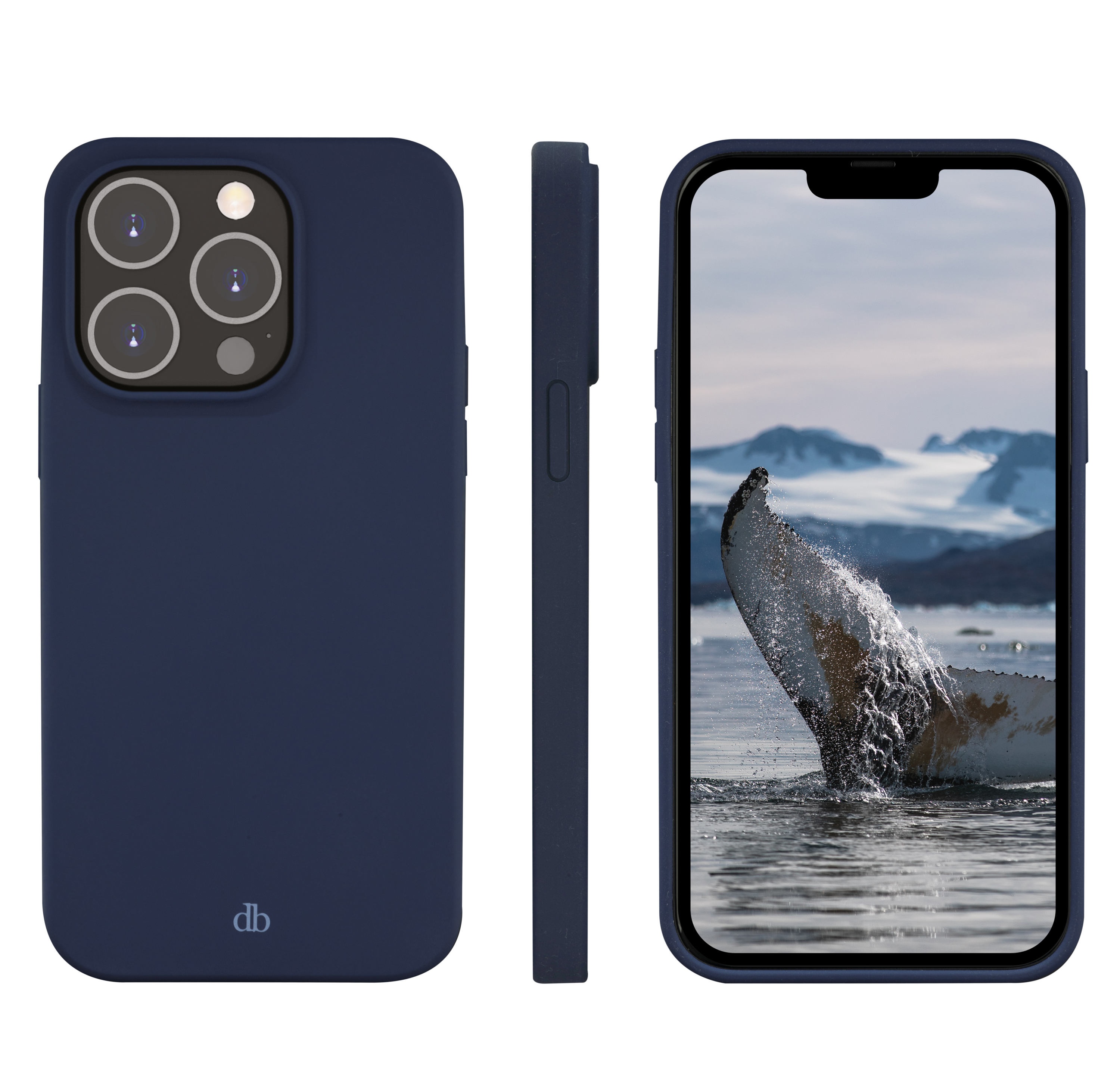 DBRAMANTE1928 Protettiva DBMO67PABL1649 Custodia per Apple iPhone 14 Pro Max, Blu