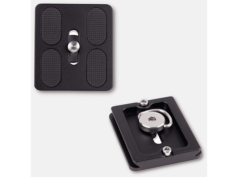 passend Schwarz, LENS-AID 55mm, Schnellwechselplatte Kamera Stativ Zubehör, für