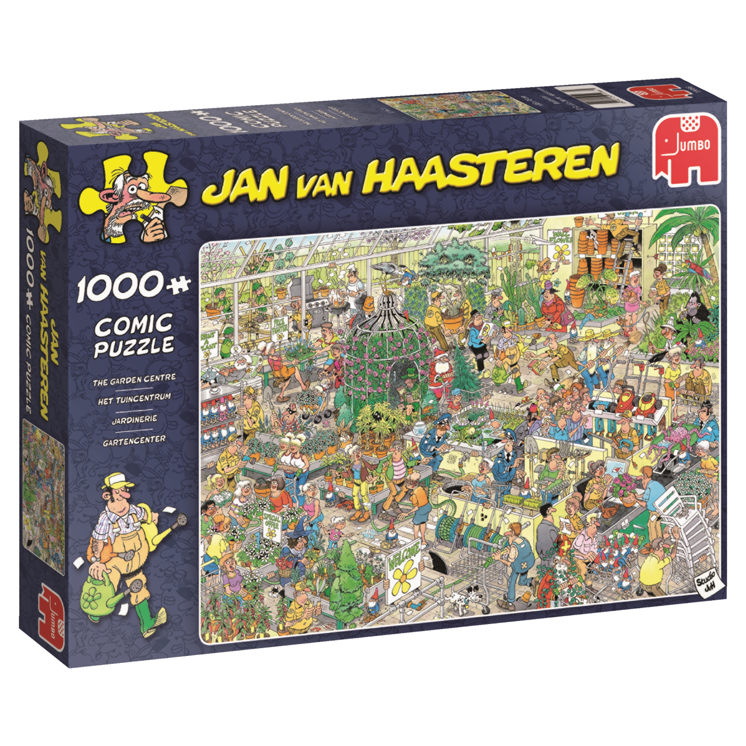 JUMBO Jan van Haasteren 1000 1000 23:00 huis morgen Puzzlespiel Centre Stück(e) Voor besteld, Garden pcs The in