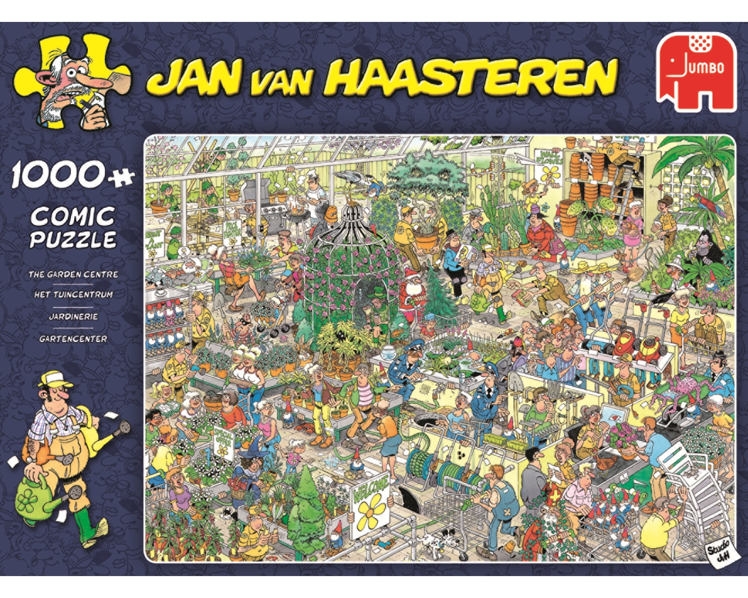 JUMBO Jan van Haasteren 1000 1000 23:00 huis morgen Puzzlespiel Centre Stück(e) Voor besteld, Garden pcs The in