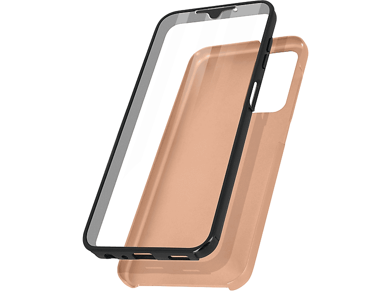 Schutzhülle, Samsung, Rückseite Galaxy A13, Full Rosegold AVIZAR Series, Vorder- Cover, Full Cover