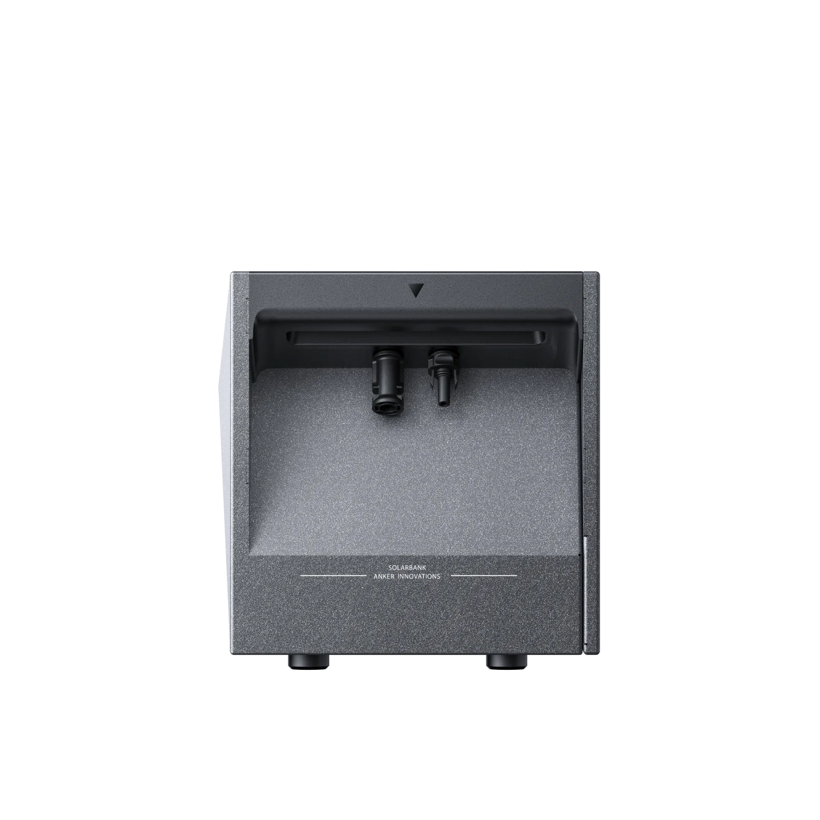 Czarne urządzenie z dwoma dyszami na ciemnym tle. Tekst 'POLARBANK' jest z przodu.