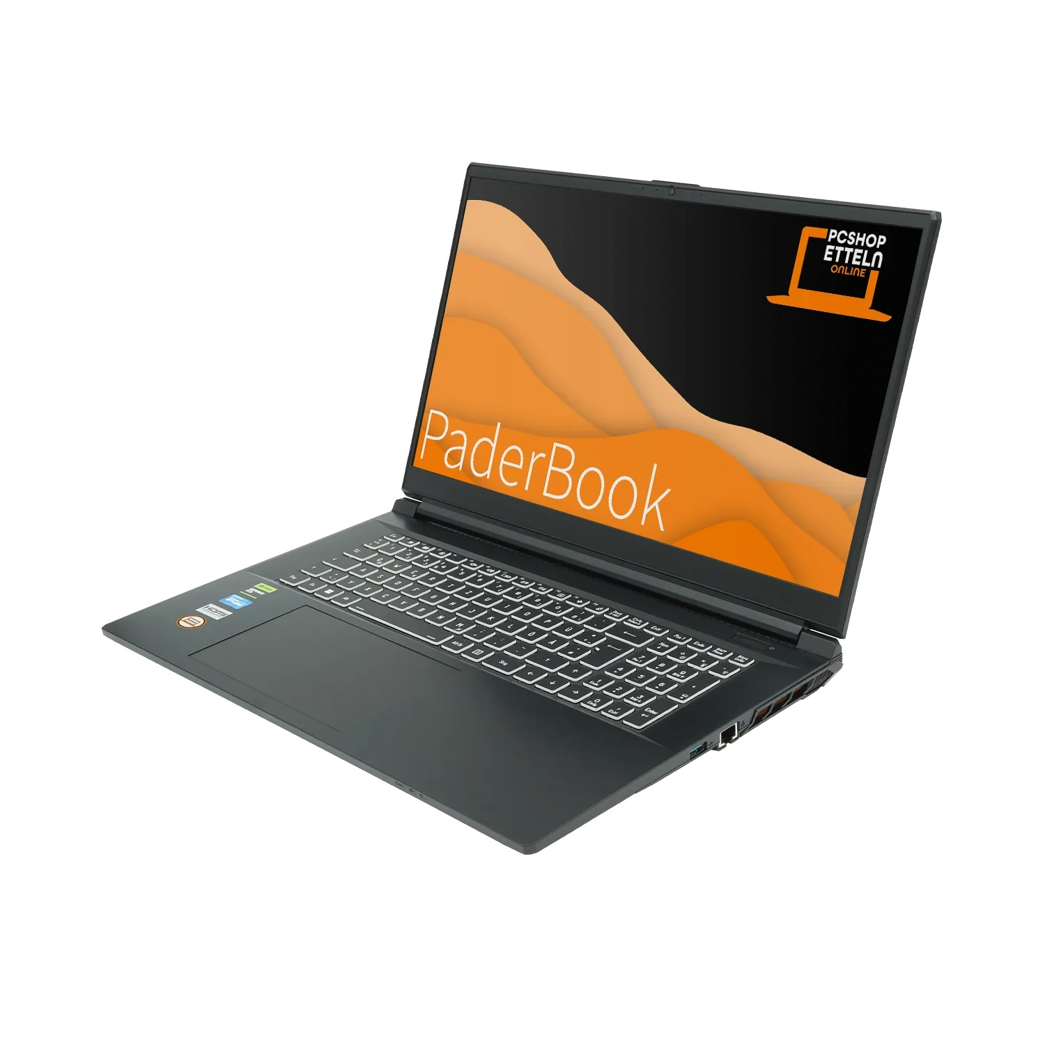 Notebook 32 aktiviert, Display, Zoll mit i97, 1000 SSD, installiert PADERBOOK Schwarz RAM, und GB GB 17,3 fertig CAD