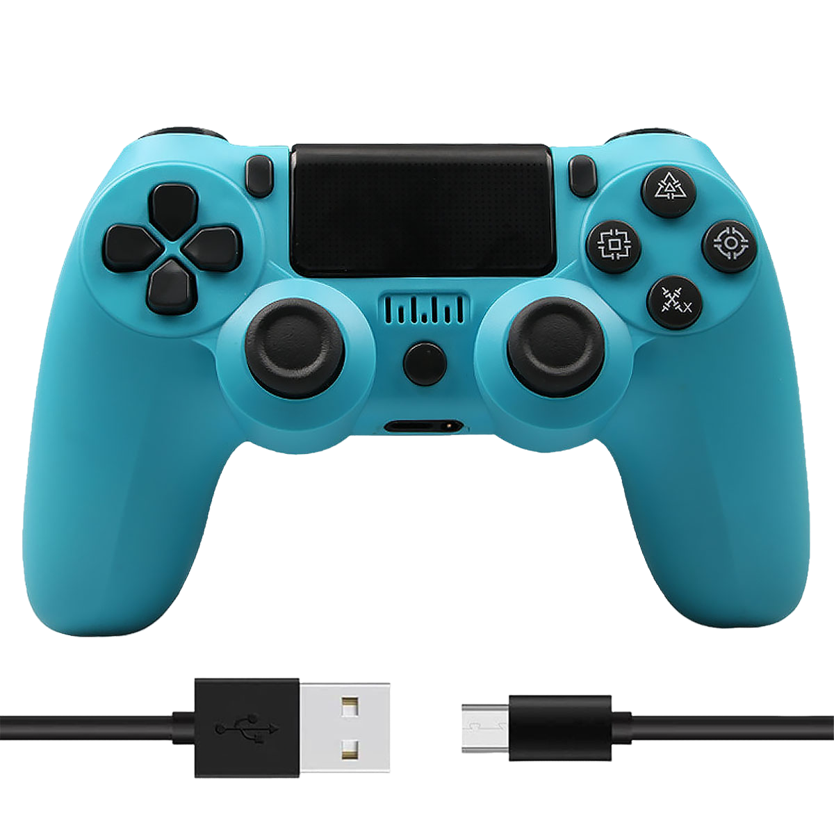 Controller Gamepad für Gamepad, Joystick, Bluetooth, TADOW Remote PC/PS3/PS4 blau Blau,