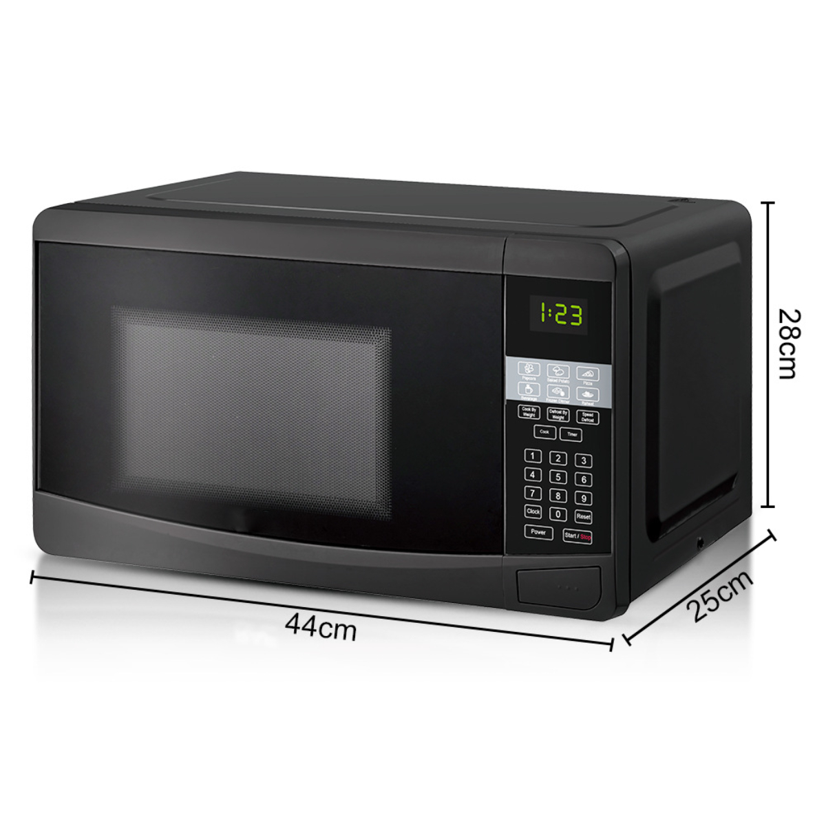 Microondas - BYTELIKE Horno microondas, 800 W, Negro