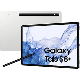 Tablet - SAMSUNG Galaxy Tab S8+, Plata, 256 GB, 12,4 ", 8 GB RAM, Qualcomm SM8450 Snapdragon 8 Gen 1 (4 nm), Android