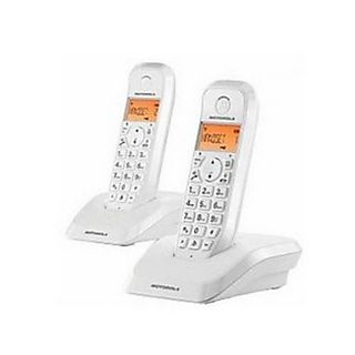 Teléfono para casa - MOTOROLA 107S1202WHITE, Análogo, 300