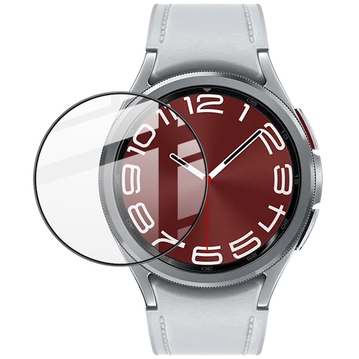Schutzglas(für 2x Display Folie Galaxy 43mm) H9 Schutz Samsung 6 Watch WIGENTO Glas Hart