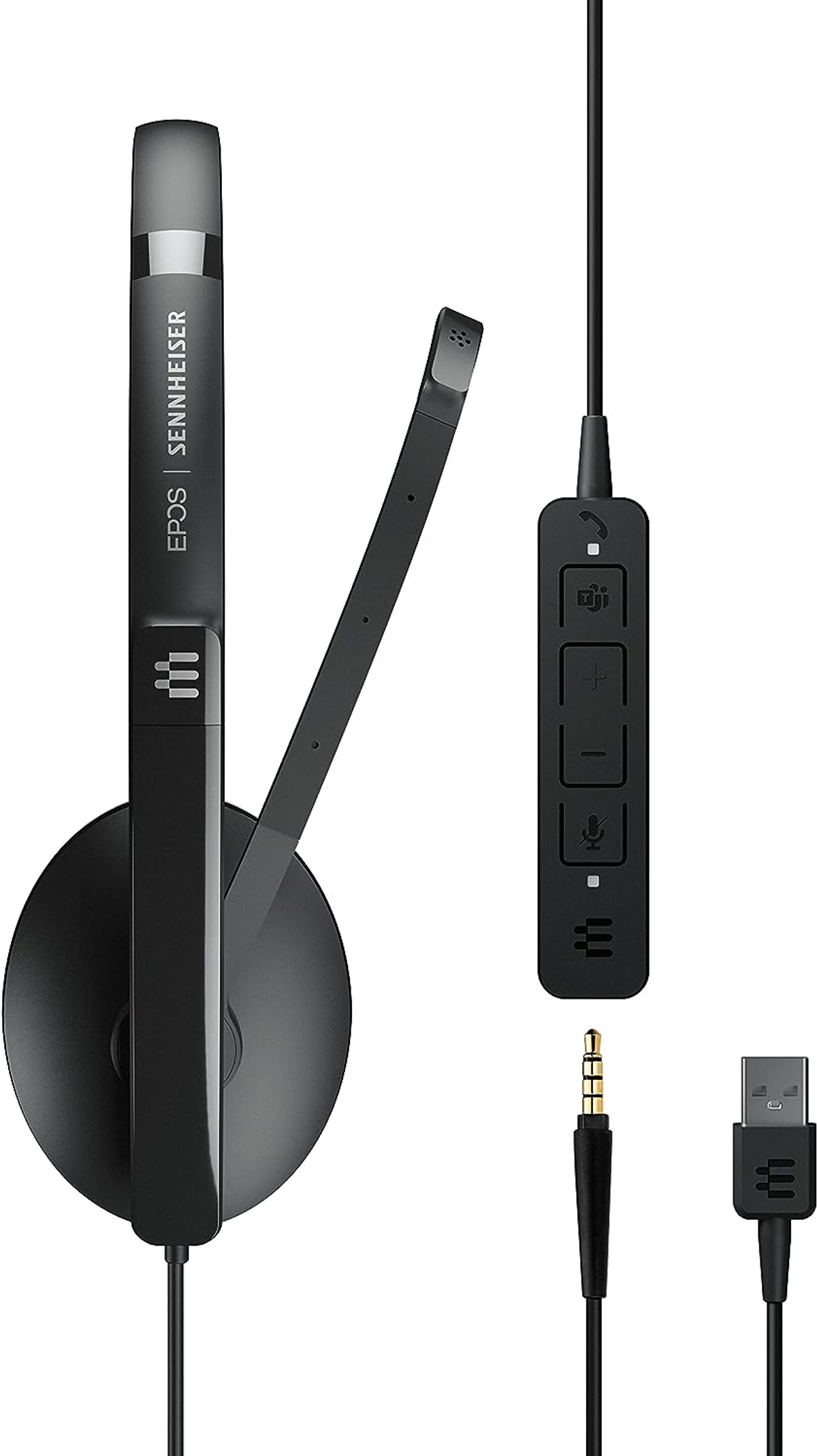 USB 165T On-ear Kopfhörer II, Schwarz EPOS ADAPT
